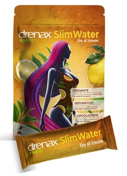 Drenax Forte Slim Water The al Limone Integratore Drenante 24 Bustine Effervescenti